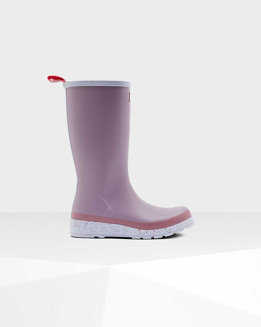 Hunter Original Play Tall Speckle Mid-Calf Women's Rain Boots NZ-39607N Purple